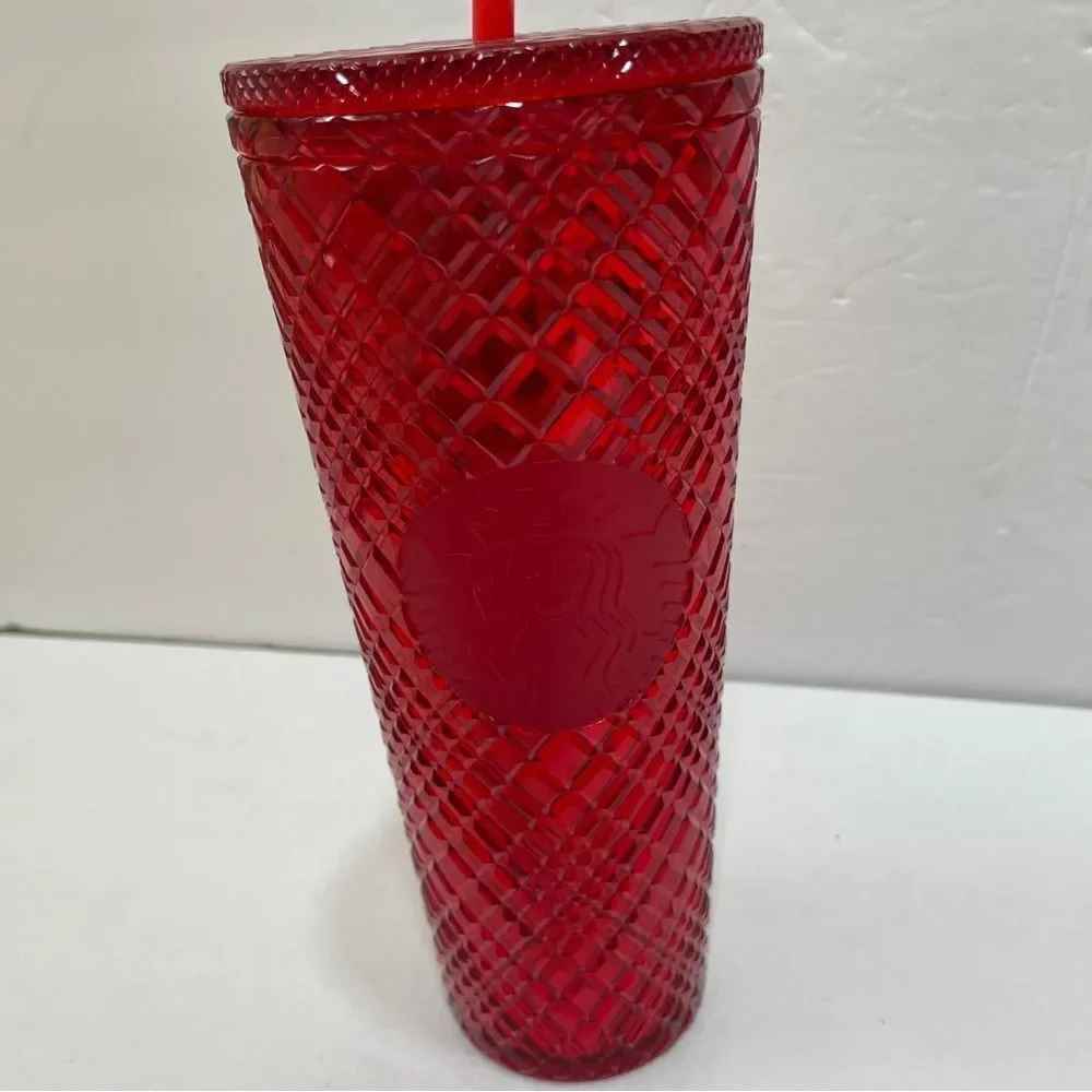 STARBUCKS 2021 HOLIDAY‎ COLLECTION RED JEWELED COLD CUP VENTI TUMBLER